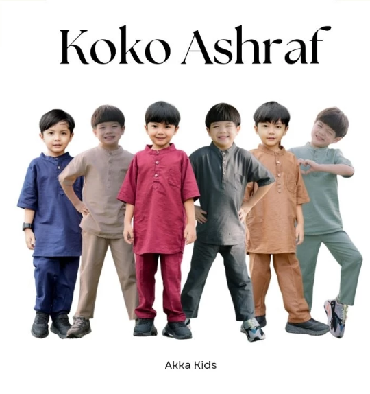 KOKO ASHRAF | Setelan Koko | Koko Set | Setelan anak muslim | Akka Kids