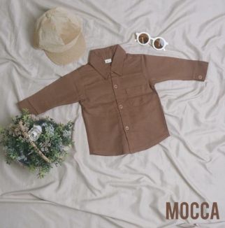 BASIC SHIRT - kemeja polos basic cowok dan cewek || by Akka Kids
