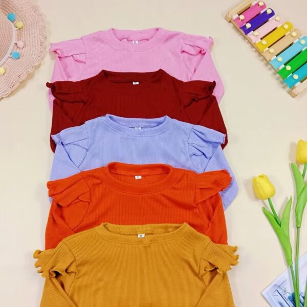 Kayla ruffle tee | Atasan anak perempuan | Baju anak perempuan | akka kids