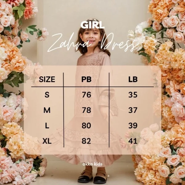 Zahra dress| dress anak | rok anak | baju lebaran anak perempuan | gamis anak | Akka Kids