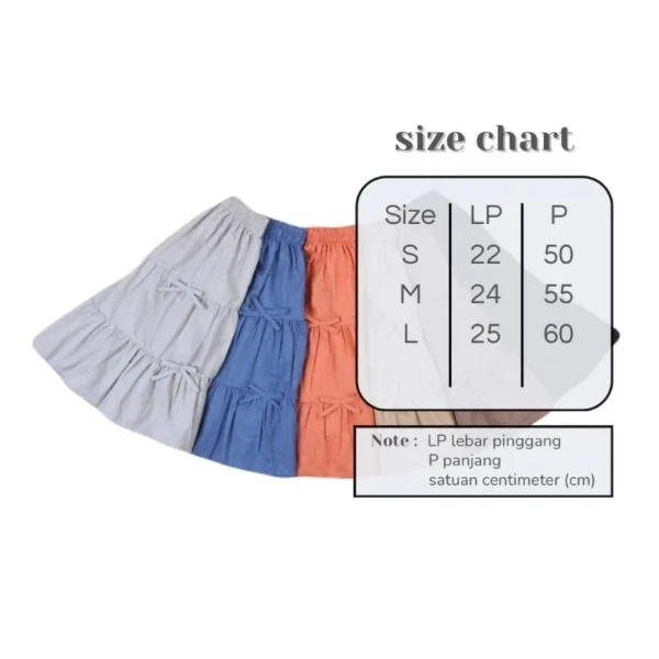 Amora Ruffle Skirt | Rok ruffle anak | rok panjang anak | midi skirt anak